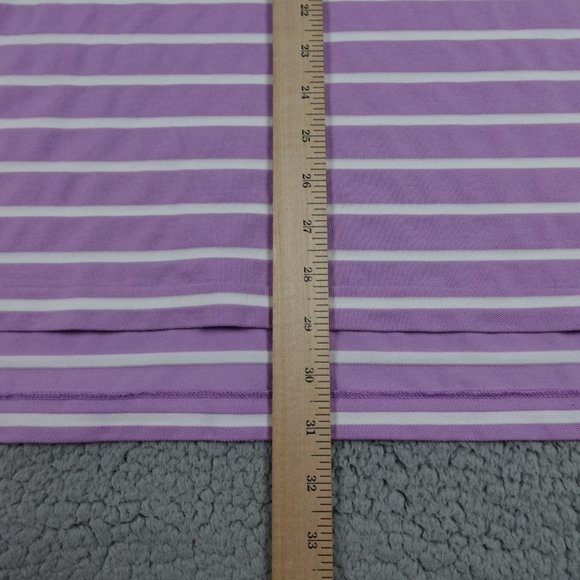 VTG Polo Golf Ralph Lauren Performance Shirt Mens Medium Purple Striped Polo - Picture 6 of 11